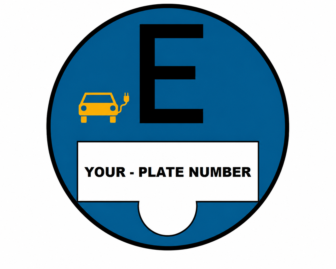 Blåt miljømærke (E-plakette)
