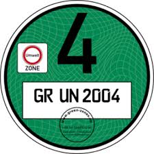Grønt miljømærke (Umweltplakette)