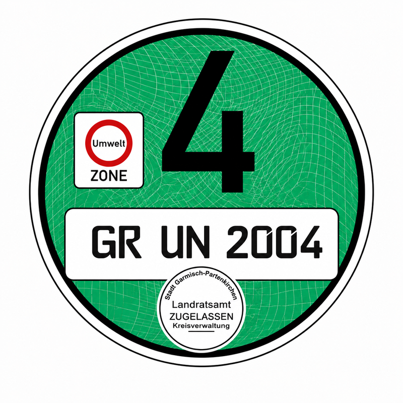 Grønt miljømærke (Umweltplakette)